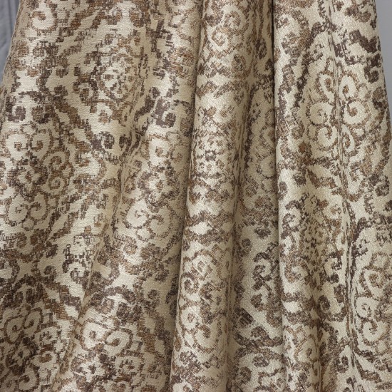 Deep V-3004 Wholesale Satin Weave Background Curtain Fabrics Living Room and Bedroom Curtains 5 Models 100% Polyester