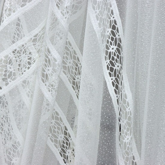 8520 Wholesale Transparent Tulle Curtain Fabrics Living Room and Bedroom Curtains  100% Polyester 144 cm