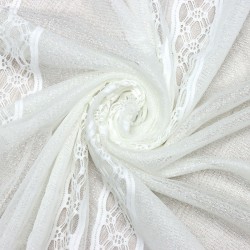 8523 Wholesale Raschel Plain Knitted Tulle Curtain Fabrics Living Room and Bedroom Curtains  100% Polyester