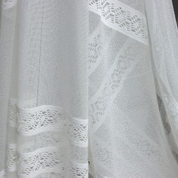 8524 Wholesale Raschel Plain Knitted Tulle Curtain Fabrics Living Room and Bedroom Curtains  100% Polyester 144cm