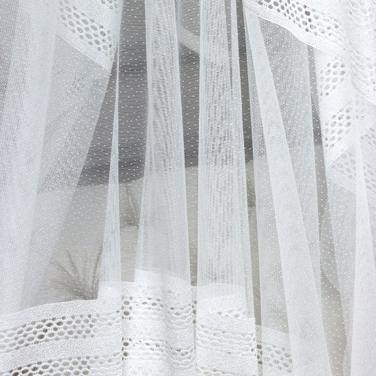 8530 L-1804  Wholesale Raschel Plain Knitted Tulle Curtain Fabrics Living Room and Bedroom Curtains  100% Polyester