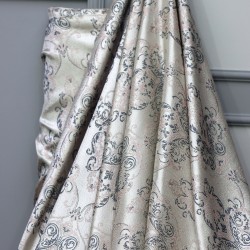 Ameline V-4 Wholesale Jacquard Background Curtain Fabrics Living Room and Bedroom Curtains 4 Models 100% Polyester