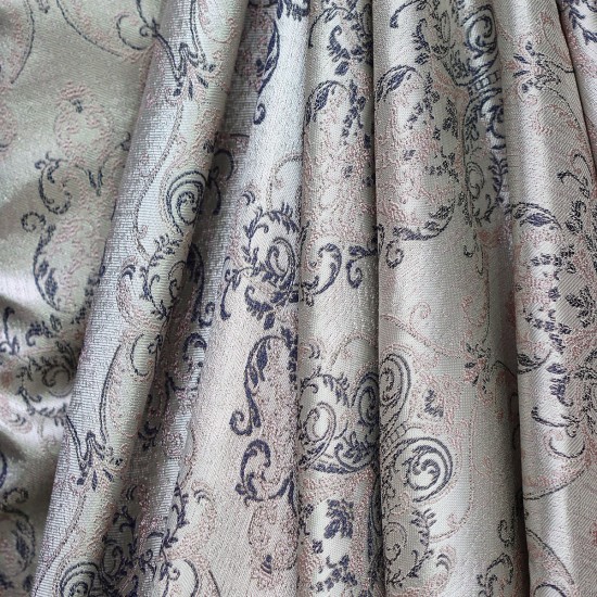 Ameline V-4 Wholesale Jacquard Background Curtain Fabrics Living Room and Bedroom Curtains 4 Models 100% Polyester