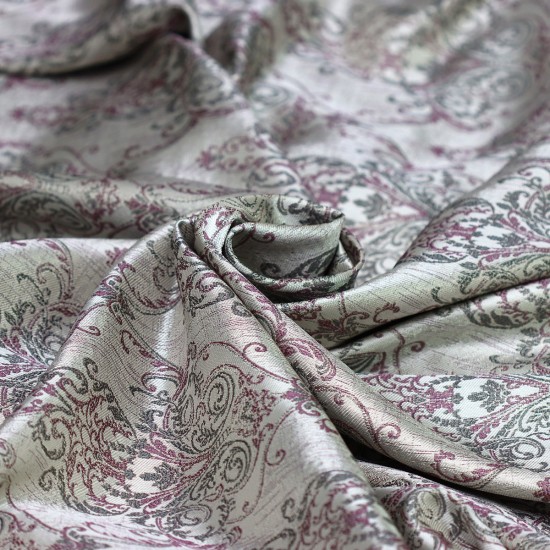 Ameline V-5 Wholesale Jacquard Background Curtain Fabrics Living Room and Bedroom Curtains 4 Models 100% Polyester