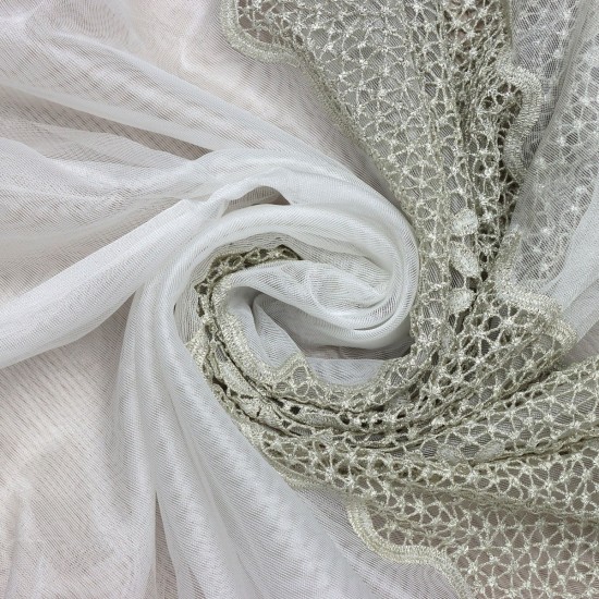 Buğu V-31 Wholesale Brode Tulle Curtain Fabrics Living Room and Bedroom Curtains 5 Models 100% Polyester
