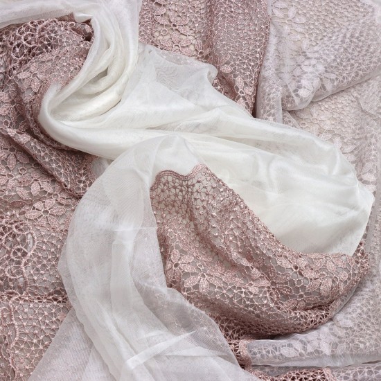 Buğu V-32 Wholesale Brode Tulle Curtain Fabrics Living Room and Bedroom Curtains 5 Models 100% Polyester