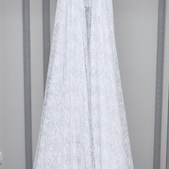 Desen-63 Wholesale Brode Tulle Curtain Fabrics Living Room and Bedroom Curtains  100% Polyester