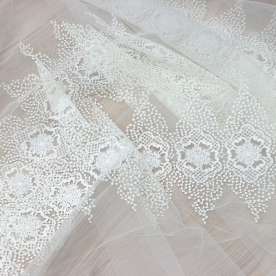 Desen-950 Wholesale Brode Tulle Curtain Fabrics Living Room and Bedroom Curtains 100% Polyester