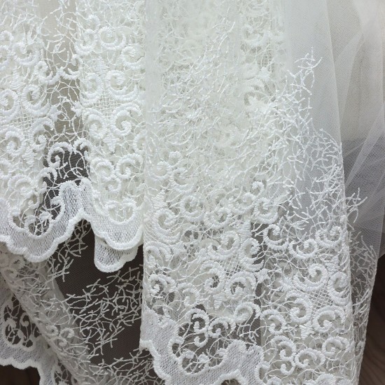 Desen-960 Wholesale Brode Tulle Curtain Fabrics Living Room and Bedroom Curtains 100% Polyester