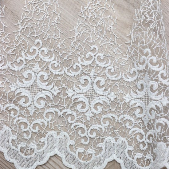 Desen-960 Wholesale Brode Tulle Curtain Fabrics Living Room and Bedroom Curtains 100% Polyester