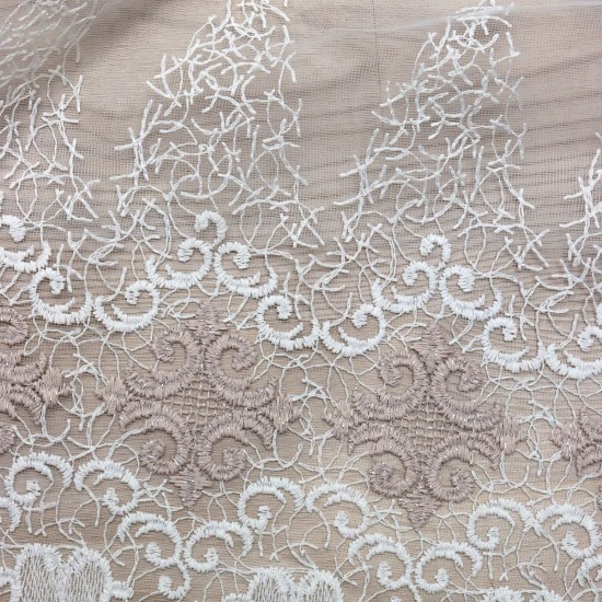 Moskow V-2 Wholesale Brode Tulle Curtain Fabrics Living Room and Bedroom Curtains 3 Models 100% Polyester