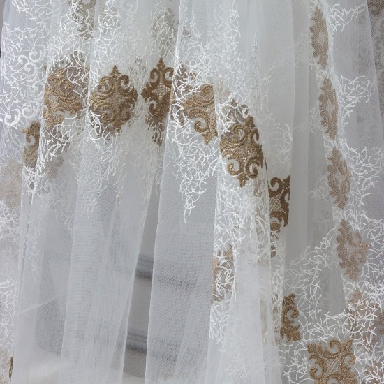 Moskow V-3 Wholesale Brode Tulle Curtain Fabrics Living Room and Bedroom Curtains 3 Models 100% Polyester