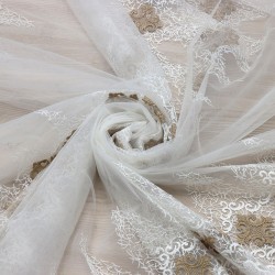 Moskow V-3 Wholesale Brode Tulle Curtain Fabrics Living Room and Bedroom Curtains 3 Models 100% Polyester