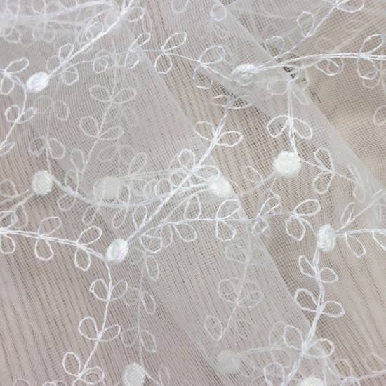 Ubbe V-2 Wholesale Brode Tulle Curtain Fabrics Living Room and Bedroom Curtains 3 Models 100% Polyester