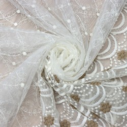 Ubbe V-3 Wholesale Brode Tulle Curtain Fabrics Living Room and Bedroom Curtains 3 Models 100% Polyester