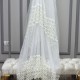Dünya V--20 Wholesale 3 Row Embroidered Tulle Curtain Fabrics Living Room and Bedroom Curtains 4 Models 100% Polyester