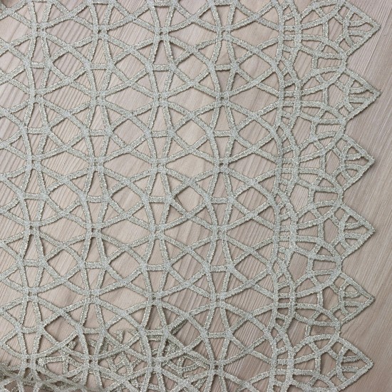 Dünya V-21 Wholesale 3 Row Embroidered Tulle Curtain Fabrics Living Room and Bedroom Curtains 4 Models 100% Polyester