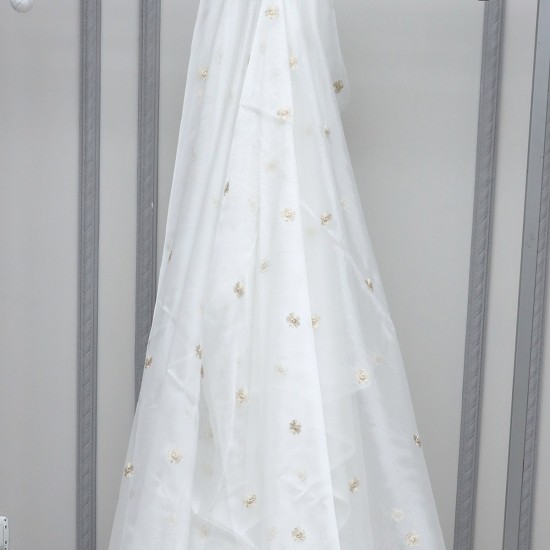 Florensiya V-18 Wholesale Embroidered  Brode Tulle Curtain Fabrics Living Room and Bedroom Curtains 4 Models 100% Polyester