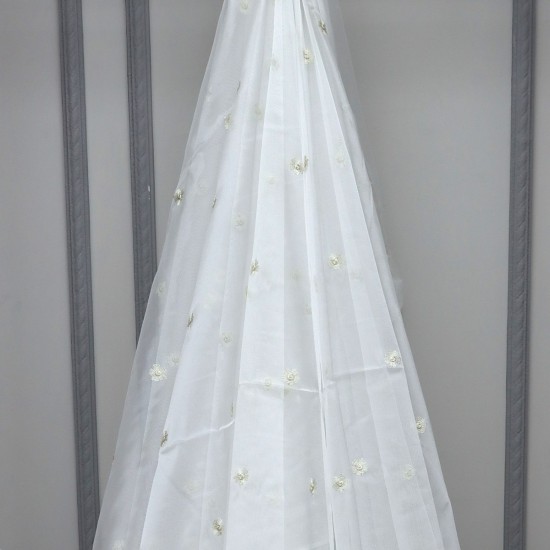 Florensiya V-4 Wholesale Embroidered  Brode Tulle Curtain Fabrics Living Room and Bedroom Curtains 4 Models 100% Polyester