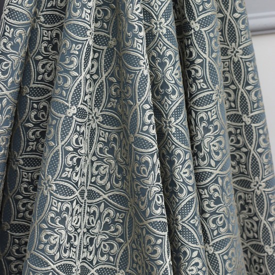 Foça V-61 Wholesale Jacquard Background Curtain Fabrics Living Room and Bedroom Curtains 21 Models 100% Polyester