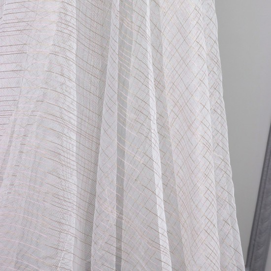  Targeryan V-44 Wholesale Transparent Tulle Curtain Fabrics Living Room and Bedroom Curtains 75 Models 100% Polyester