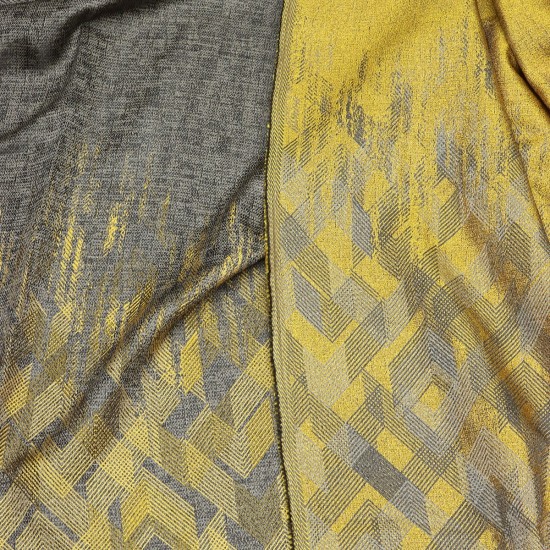 Panel Geometri V--344 Wholesale Double Sided Background Curtain Fabrics Living Room and Bedroom Curtains 100% Polyester 290x290 4 Models