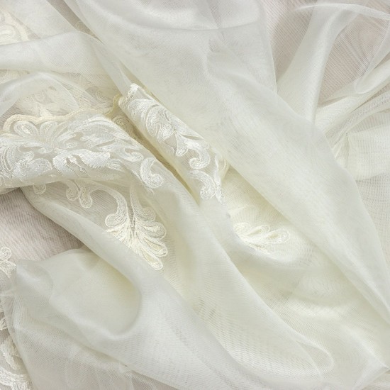 Girne V--37 Wholesale Brode Tulle Curtain Fabrics Living Room and Bedroom Curtains 2 Models 100% Polyester