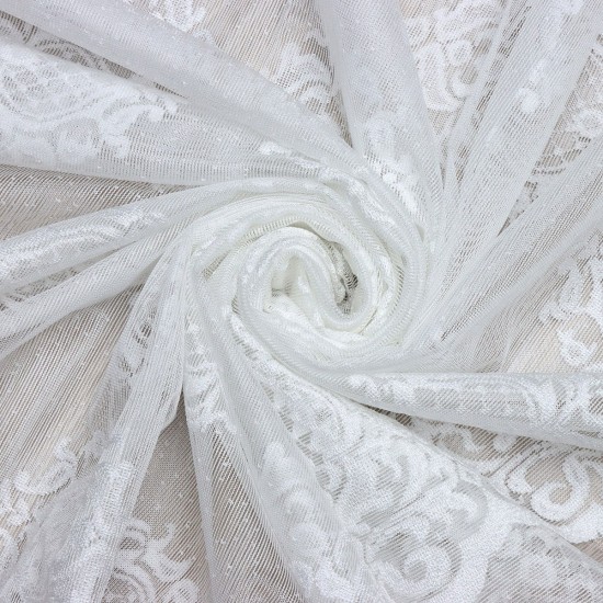 Hür-139 V--1 Wholesale Brode Embroidered Tulle Curtain Fabrics Living Room and Bedroom Curtains 2 Models 100% Polyester