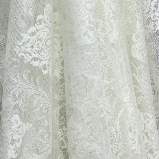 Carol V-2 Wholesale Raschel Plain Knitted Tulle Curtain Fabrics Living Room and Bedroom Curtains 2 Models 100% Polyester