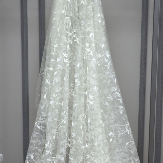 Negan V--1 Wholesale Brode Embroidered Tulle Curtain Fabrics Living Room and Bedroom Curtains 2 Models 100% Polyester