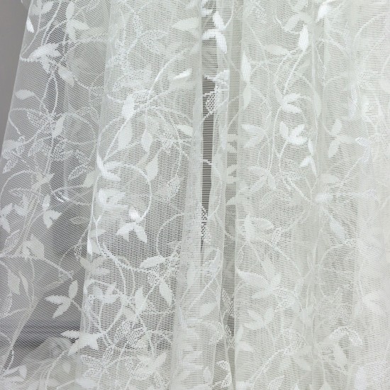 Negan V--1 Wholesale Brode Embroidered Tulle Curtain Fabrics Living Room and Bedroom Curtains 2 Models 100% Polyester