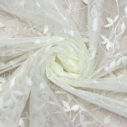 Negan V--1 Wholesale Brode Embroidered Tulle Curtain Fabrics Living Room and Bedroom Curtains 2 Models 100% Polyester