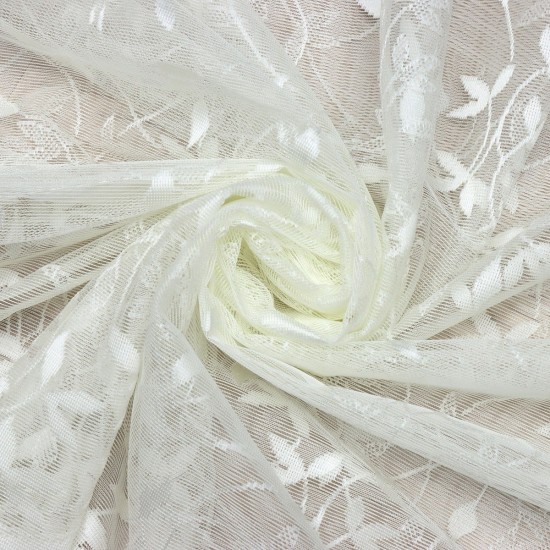 Negan V--1 Wholesale Brode Embroidered Tulle Curtain Fabrics Living Room and Bedroom Curtains 2 Models 100% Polyester