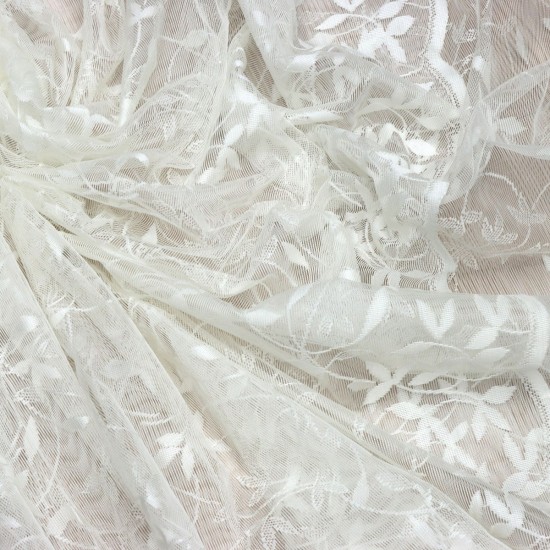 Negan V--1 Wholesale Brode Embroidered Tulle Curtain Fabrics Living Room and Bedroom Curtains 2 Models 100% Polyester