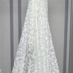 Hür 221 Wholesale Raschel Plain Knitted Tulle Curtain Fabrics Living Room and Bedroom Curtains 100% Polyester