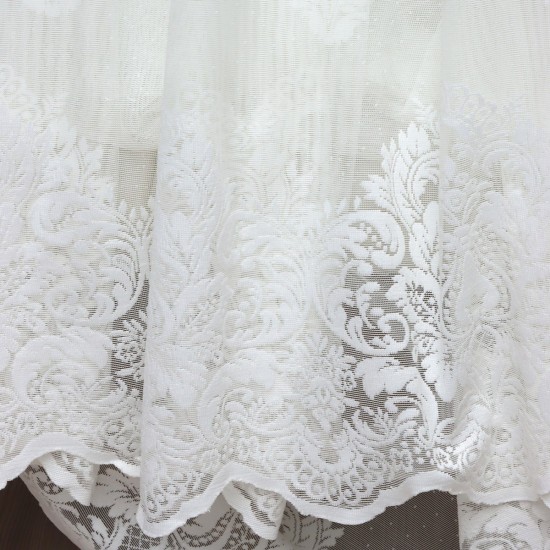 Sansa V-2 Wholesale Raschel Plain Knitted Tulle Curtain Fabrics Living Room and Bedroom Curtains 3 Models 100% Polyester