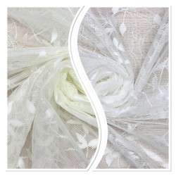 Negan V--1 Wholesale Brode Embroidered Tulle Curtain Fabrics Living Room and Bedroom Curtains 2 Models 100% Polyester