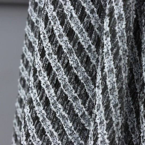 Hugo V-A08 Wholesale Knitted Tulle Curtain Fabrics Living Room and Bedroom Curtains 5 Models 100% Polyester