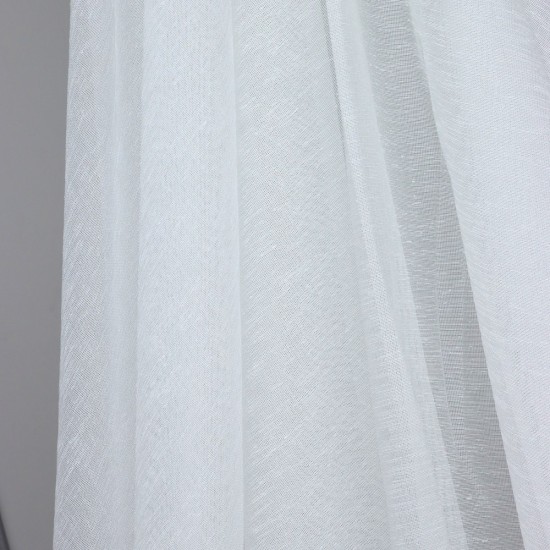 KT-303 V--0  Wholesale Linen Tulle Curtain Fabrics Living Room and Bedroom Curtains 2 Models  100% Polyester