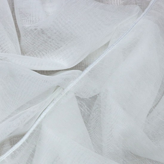 KT-303 V--0  Wholesale Linen Tulle Curtain Fabrics Living Room and Bedroom Curtains 2 Models  100% Polyester