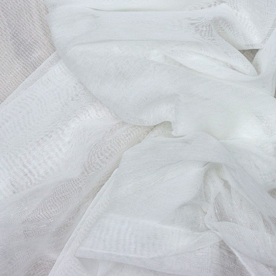 KT-303 V--0  Wholesale Linen Tulle Curtain Fabrics Living Room and Bedroom Curtains 2 Models  100% Polyester