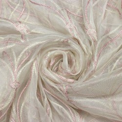 Lizbon V--67 Wholesale Decor Brode Tulle Curtain Fabrics Living Room and Bedroom Curtains 2 Models 100% Polyester