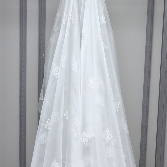 Montreal V--2 Wholesale Brode Tulle Curtain Fabrics Living Room and Bedroom Curtains 3 Models 100% Polyester