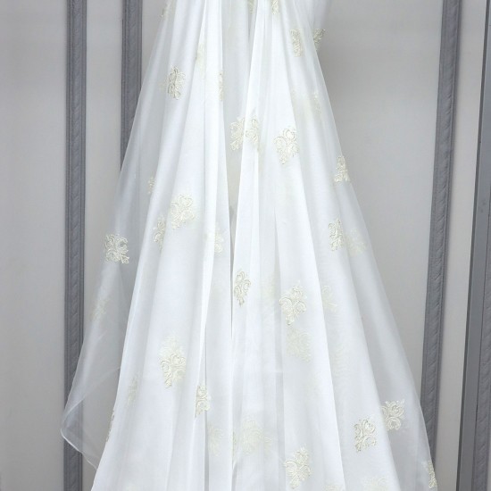 Montreal V-4 Wholesale Brode Tulle Curtain Fabrics Living Room and Bedroom Curtains 3 Models 100% Polyester