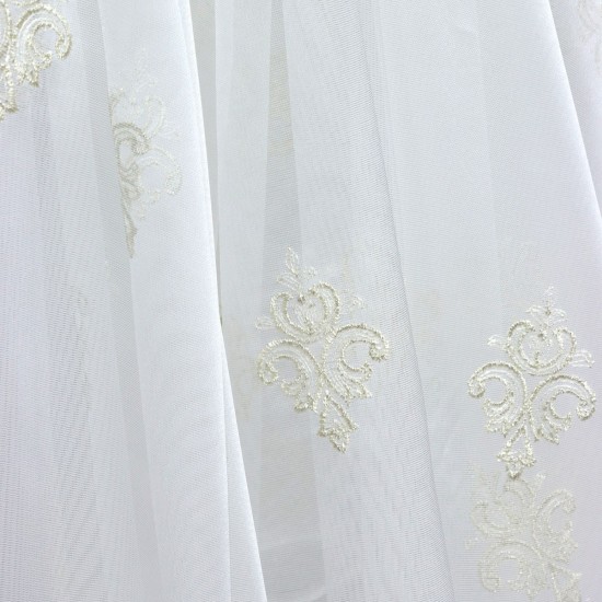 Montreal V-4 Wholesale Brode Tulle Curtain Fabrics Living Room and Bedroom Curtains 3 Models 100% Polyester