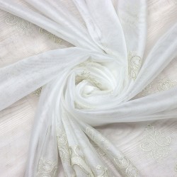 Montreal V-4 Wholesale Brode Tulle Curtain Fabrics Living Room and Bedroom Curtains 3 Models 100% Polyester