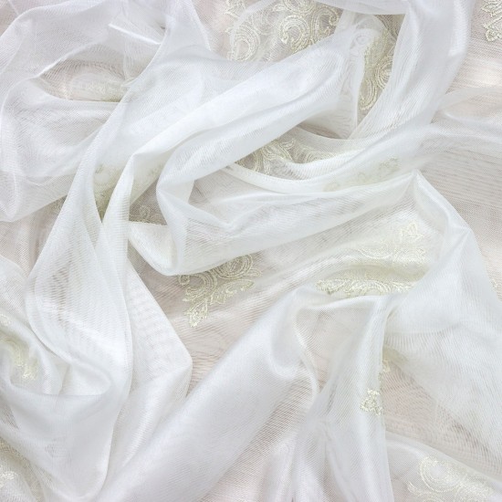 Montreal V-4 Wholesale Brode Tulle Curtain Fabrics Living Room and Bedroom Curtains 3 Models 100% Polyester