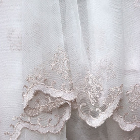 Montreal V-5 Wholesale Brode Tulle Curtain Fabrics Living Room and Bedroom Curtains 3 Models 100% Polyester