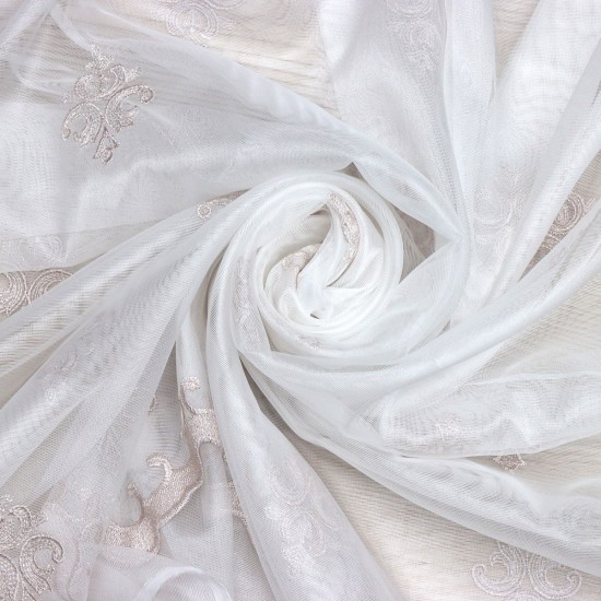 Montreal V-5 Wholesale Brode Tulle Curtain Fabrics Living Room and Bedroom Curtains 3 Models 100% Polyester