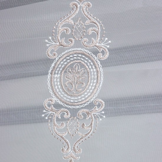 Nakış V-5 Wholesale Brode Embroidered Tulle Curtain Fabrics Living Room and Bedroom Curtains 5 Models 100% Polyester